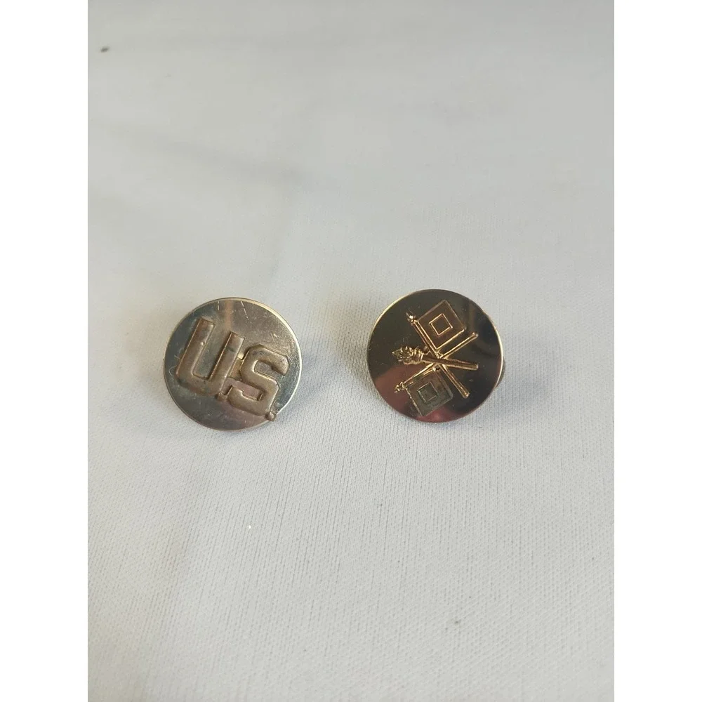 US Army Signal Corps Collar Disc Pin